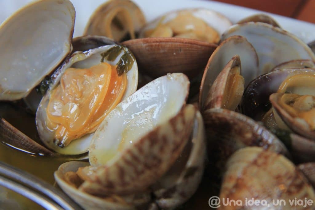 Almejas a la marinera: comida típica de Galicia
