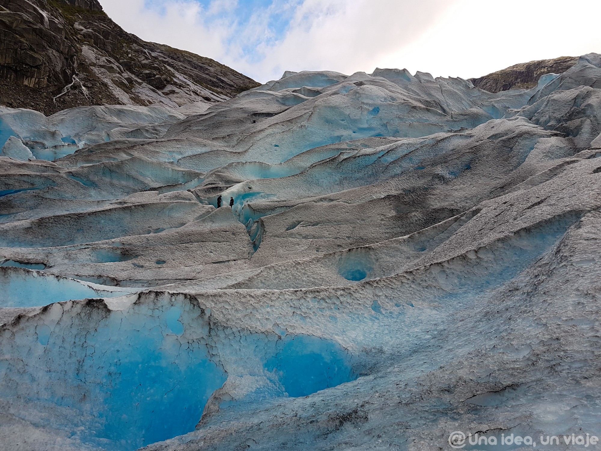 Glaciar Jostedal noruega trekking