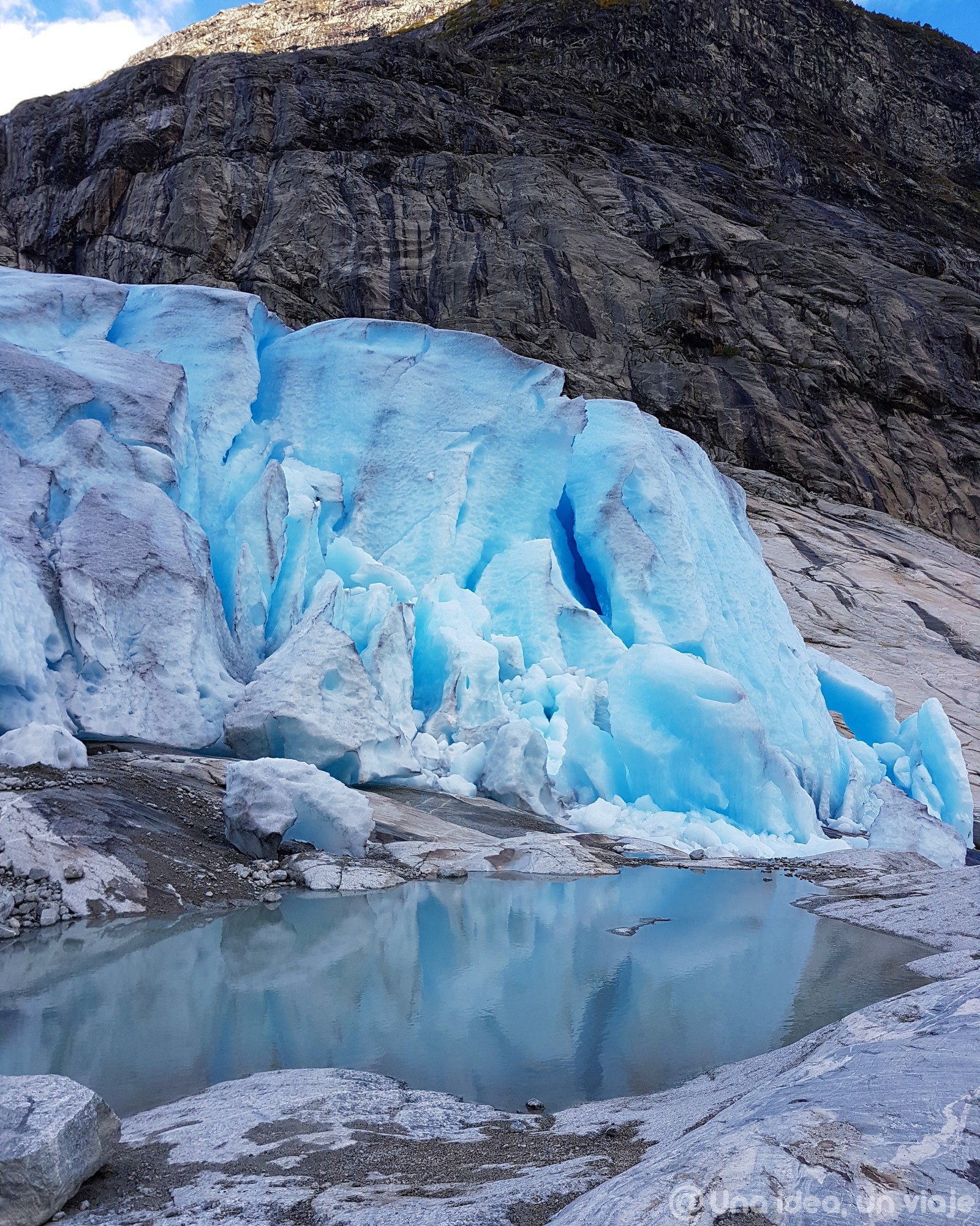 Glaciar Jostedal noruega trekking