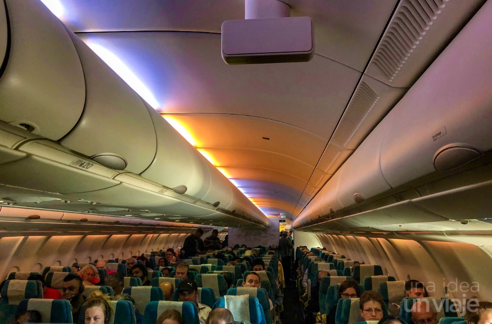 Avión SriLankan Airlines - interior