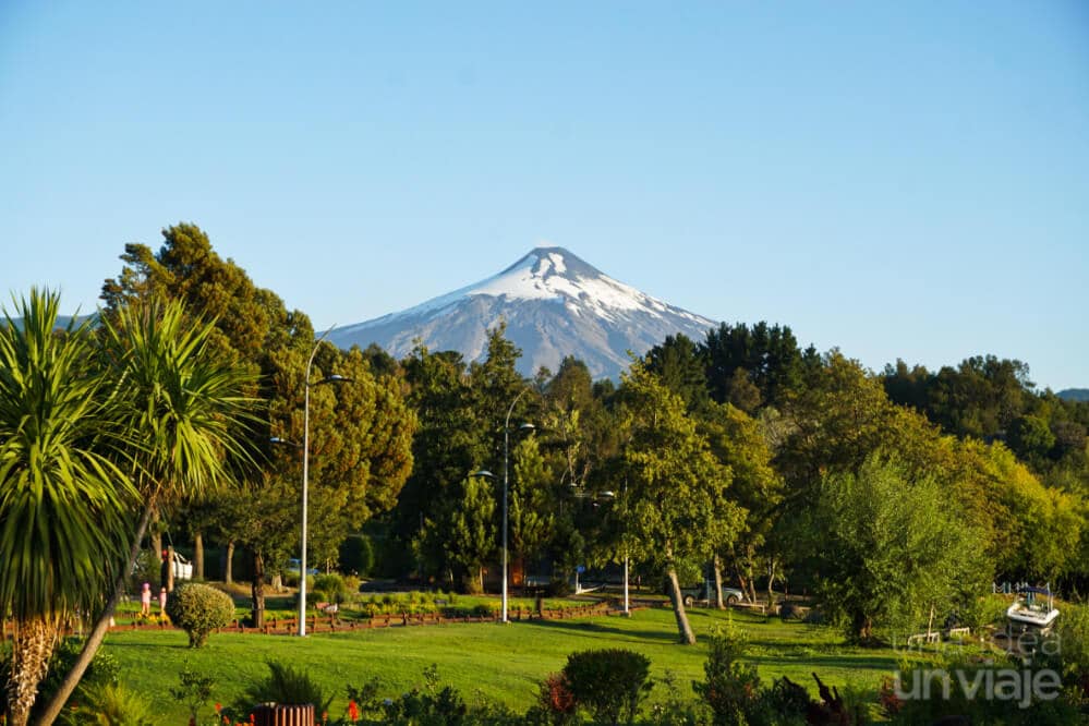 Volcán Villarica visto desde Pucón
