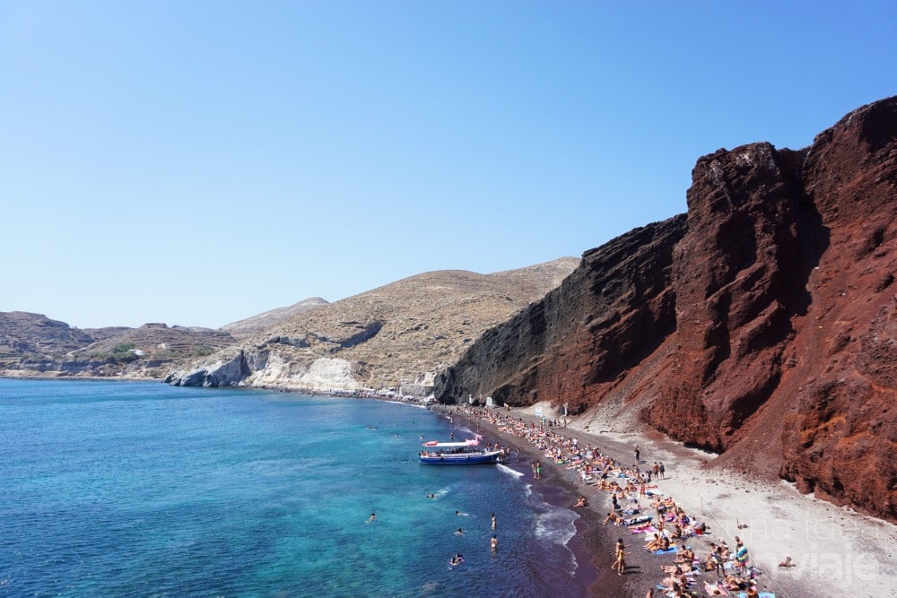Qué ver en Santorini: playa roja