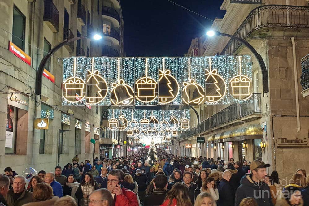Calles luces de Vigo