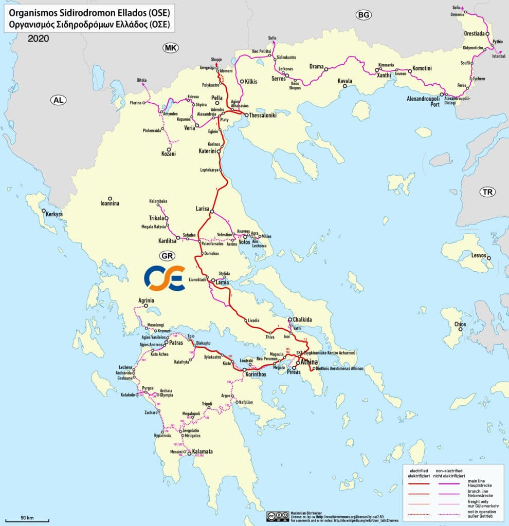 Cómo moverse por Grecia en tren